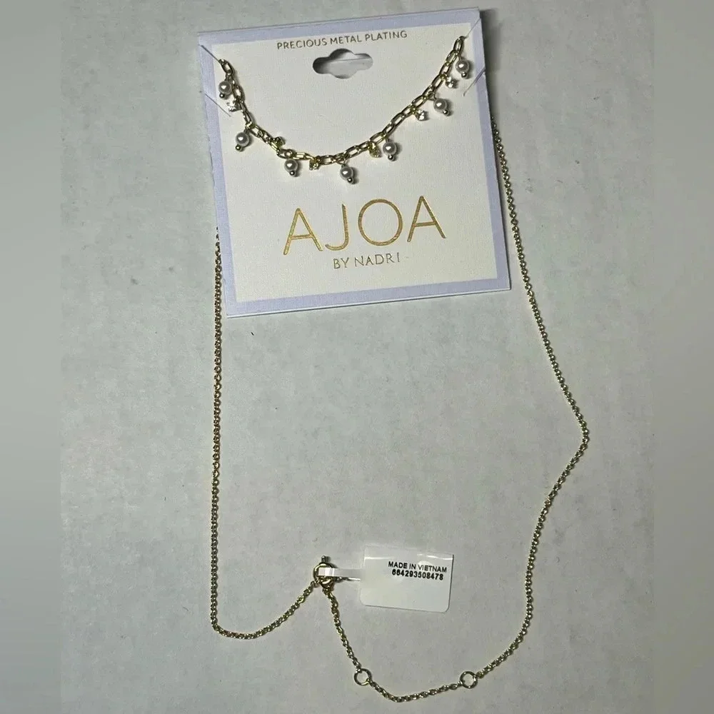 Nadri Gold plated necklace for young girl or teenager. 16” length 2” extender
